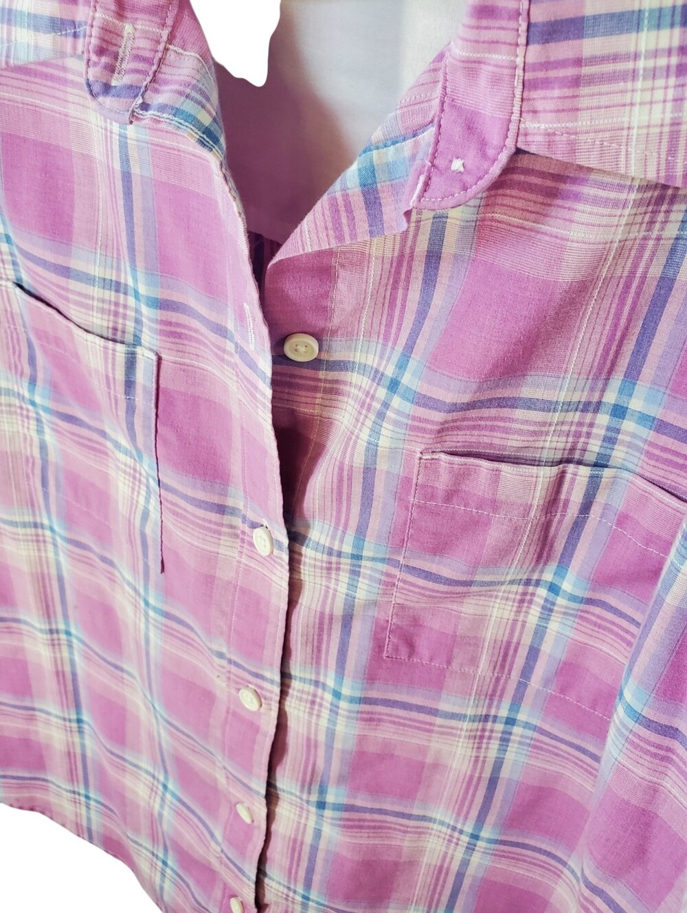 Ridgecut Vintage Pink Plaid Button-Up Shirt XL - Picture 2 of 9